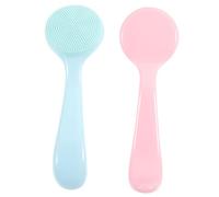 Ipetboom 2 pièces Brosse Nettoyante Visage Silicone Douce Exfoliation Faciale Nettoyage Profond des Pores Matériel Souple pour Peau Sensible Massage et Élimination des Impuretés