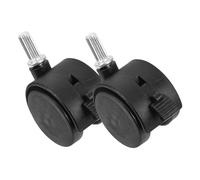 Ipetboom 2 Pièces Caster Wheels With Brake For Laundry Rack Replacement Smooth Rotating Cart Casters