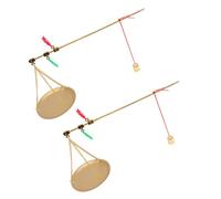 Ipetboom 2 Pièces Chinese Medicine Scale Portable Handheld Gram Balance For Herbs Kitchen And Jewelry