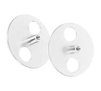 Ipetboom 2 Pièces Clés de Remontage pour Boîte à Musique DIY Clés Métalliques Rondes Accessoires de Mécanisme Musical Résistants et Faciles à Installer