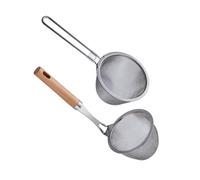 Ipetboom 2 pièces Colanders Acier Inoxydable avec Manche Passoires Multifonctions pour Cuisine et Hot Pot Filtre Résistant pour Usage Domestique et Professionnel