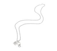 Ipetboom 2 Pièces Collier de maison pendaison de crémaillère déménagement colliers pour femmes à la mode chaînes de cou collier en alliage zine pendentif Silver