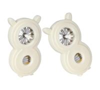 Ipetboom 2 Pièces Couteau Déchiqueteur pour Légumes Éminceur Manuel Multifonction pour Oignons et Carottes Trancheuse Pratique avec Poignée Sécurisée pour Cuisine Quotidienne