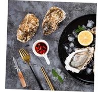Ipetboom 2 pièces Couteau Huître Professionnel Acier Inoxydable avec Manche Épais Ouvre-fruits de Mer Multifonction pour Huîtres Palourdes Coquillages Lot