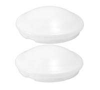 Ipetboom 2 Pièces Couvercles de Plafond Abat Jours Blanc pour Lampes de Table Lustres et Appliques Compatible avec Éclairage de Chambre Cuisine et Balcon