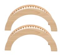 Ipetboom 2 Pièces 'Escalade pour Petits Animaux Pont en Bois pour Hamster Forme Arche Khaki, Facile à Installer, pour Cage de Petits Animaux, Hamster et Cobayes