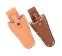 Ipetboom 2 pièces Étui Cuir Robuste pour Sécateurs Pochette Suspendue Haies Protection Épaisse Cuir de Vachette pour Outils de Jardinage Porte-ciseaux Ceinture Polyvalent et Élégant