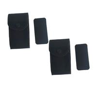 Ipetboom 2 pièces Étui de Rangement Montre Microfibre Double Face Sac Pochette Anti-Rayures pour Montre et Bijoux Lot de Noir Organisé et Portable pour Voyage