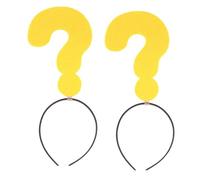 Ipetboom 2 Pièces Fashion Headband With Question Mark Shape Unique Funny Headdress For Party And Performance