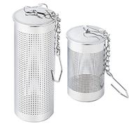 Ipetboom 2 pièces Filtre Thé Inox Réutilisable Infuseur à Thé Acier Inoxydable avec Chaîne pour Panier Filtre pour Vrac