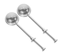 Ipetboom 2 pièces Infuseur à Thé Boule Inox avec Poignée Passoire à Mailles Fines Réutilisable Lot pour Infusion Vrac