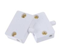 Ipetboom 2 pièces Interrupteurs de Porte pour Armoire Commutateurs Automatiques Blancs pour Éclairage Activé par Porte Installation Facile pour Placards Buffets et Armoires