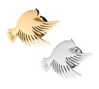 Ipetboom 2 Pièces Lot D’épingle de Revers Symbole de Paix en Acier Inoxydable Accessoire de Costume pour Homme Marié et Invités