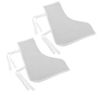 Ipetboom 2 Pièces Lot de 2 Couvre-Bottes de Soudage en Toile Blanche, 35 X 29 CM, Protège-Chaussures Réutilisables et Isolants Thermiques, Accessoire pour Matériel de Soudage Professionnel