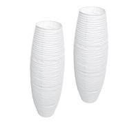 Ipetboom 2 Pièces Lot de Abat Jours Papier pour Lampadaire Pied Pliables Protection Diffuseur de Lumière Compatible Salon Chambre et Bureau Design Européen Élégant