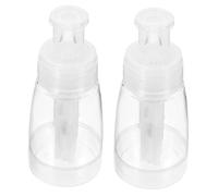 Ipetboom 2 pièces Lot de Flacons Pulvérisateurs Transparents pour Poudre Coiffure Bouteille Spray Réutilisable pour Salon et Usage Domestique Distribution Uniforme sans Grumeaux