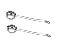 Ipetboom 2 Pièces Louche à Sauce Inox Petite Louche à Soupe avec Double Bec Verseur Manche Long Ergonomique Résistance Chaleur pour Cuisine et Service Facile