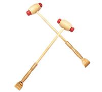 Ipetboom 2 pièces Massage Hammer Marteau de Massage Manuel Portable pour Dos et Corps Outil de Tendu et Grattoir Santé Facile à Transporter pour Maison et Voyage