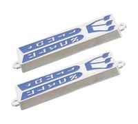 Ipetboom 2 pièces Mezouzah Juive Métal avec Parchemin Décoration Porte Bénédiction Maison Ornement Judaica Artisanal pour Famille et Lieux Divers