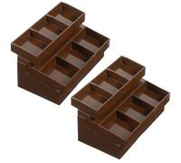 Ipetboom 2 Pièces Miniature Vegetable Fruit Rack for Doll House Mini Shelf Ornament Realistic Mini Dollhouse Decor Versatile Supermarket Display for Kitchen and Role Play