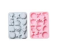 Ipetboom 2 pièces Moule à Gâteau Silicone Cavités Forme Couronne Trophée Moule Pâtisserie DIY pour Chocolat Bonbons Cupcakes Décoration Festive Accessoires Pâtisserie Couleur Aléatoire