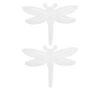 Ipetboom 2 pièces Moule Silicone Résine Époxy Libellule Embossé pour Décoration Murale Artisanale Lot de Semi-relief Réutilisable et Détaillé pour Projets Créatifs Printemps-