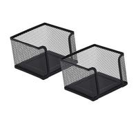 Ipetboom 2 pièces Organisateur de Bureau Métal Support Bloc-Notes Maille Rangement Polyvalent pour Mémos et Petits Accessoires Lot de Robuste