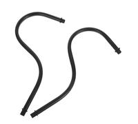 Ipetboom 2 Pièces Pièces de remplacement de poteau lumineux tige de support légère support de lampe de lampadaire garnitures de lampe de mur Métal Noir