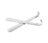 Ipetboom 2 pièces -pied Inox Long Lot avec Poignée Antidérapante Outil Chaussure Portable pour Garçon Fille et Adultes Aide à Enfiler Chaussures et Accessoire et
