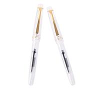 Ipetboom 2 pièces Pinceau Calligraphie Chinoise Transparent Stylo Plume Souple Portable Lot de Brosse Fine pour Apprendre et Dessin Artistique