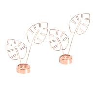 Ipetboom 2 pièces Porte-Photos de Bureau Forme Monstre Dorée Pinces Mémo Décoratives Métal Supports pour Notes et Photos sur Table