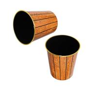 Ipetboom 2 pièces Poubelle sans Couvercle à Motif Corbeille Décorative Verte et Noire Lot pour Cuisine Salle de Bain et Bureau Résistante et Réutilisable