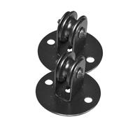 Ipetboom 2 pièces Poulie de Plafond pour Lustre Système de Poulie de Câble Roue de Renvoi pour Suspension de Lampe Kit pour Lampe Plafond Salon