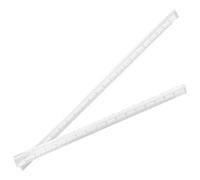 Ipetboom 2 pièces Règle Transparente et Plastique Rigide Multifonction pour Étudiants Mesure Claire et Précision pour Dessin Échelle Architecturale