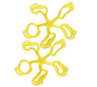 Ipetboom 2 Pièces renforceur de doigt de guitare entraîneur de la main poignées gommage main instrument Athlète exercices de main de guitare outil d'exercice des doigts de guitare Yellow