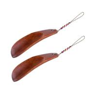 Ipetboom 2 pièces Shoe Lifter Bois Massif Flexible et Portable Petit -pied Simple pour Talons et Chaussures Cuir Pratique pour Familles et Seniors