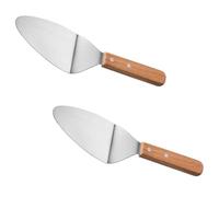 Ipetboom 2 pièces Spatule à Pizza Bois Ustensile de Cuisine avec Isolant Anti-brûlure pour Pâtisserie Gâteau Burger et Gril Pelle Pratique pour Four et Plat à Pizza