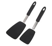 Ipetboom 2 pièces Spatule Silicone Antiadhésive Lot de Outils de Cuisine Ergonomiques pour Cuisine Restaurant et Maison Facile à Nettoyer
