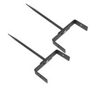 Ipetboom 2 pièces Support de Tuyau Descente Réglable Fixation Robuste Anti-corrosion pour Gouttière Ancrage Stable pour Drainage Extérieur et Prévention Débordement Adapté Jardin et