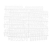 Ipetboom 2 pièces Tableau Lettres Plastique Feutre Lettres Chiffres Symboles Modifiables pour Tableau Message Créatif Décor Éducatif