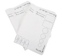 Ipetboom 2 Pièces Tapis de Manucure Silicone pour Ongles Support Main Ergonomique avec Palette Détachable Tapis Entraînement et Surface de Mélange pour Artistes Ongulaires