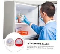 Ipetboom 2 pièces Thermomètre de Réfrigérateur Portable Mesure Précise Température pour Congélateur et Intérieur Plastique Affichage Clair Facile à Utiliser