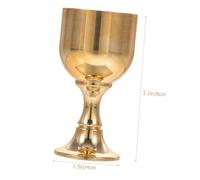 Ipetboom 2 pièces Verres à Vin Rétro Laiton Gobelets Multifonctions pour Dîner Décor Vintage pour Mariage et Maison Lot