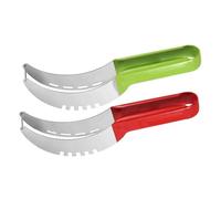 Ipetboom 2 pièces Watermelon Slicer Set Stainless Steel Fruit Cutter For Home Efficient Cube Cutting Portable Melon Tool For Bbq Picnic Party