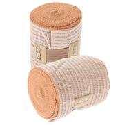 Ipetboom 2 Rouleaux Sangle élastique compression pied bandage conforme favorable soutien roulé réutilisable enveloppement de sport Boucle en aluminium élastique