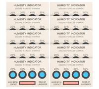 Ipetboom 20 Cartes Indicatrices D’Humidité à Changement de Couleur Indicateur de Détection D’Humidité pour Circuit Imprimé Carte Sensible à L’Eau Adaptée à la Surveillance Domestique