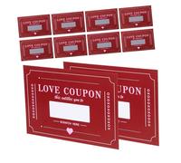 Ipetboom 20 feuilles Cartes à Gratter Saint-valentin Rouge Jeu Interactif pour Couples Idées Rendez Variées pour Anniversaire et Moments