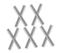 Ipetboom 20 Goujons Cylindriques en Acier Inoxydable 304 5 MM X 30 MM Supports d'Étagère Robustes pour Quincaillerie de Remplacement Accessoires de Meubles pour Lits Superposés et