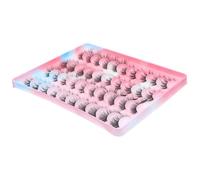 Ipetboom 20 paires Faux Cils Effet Volume Dense et Recourbé Multi Couches Imitation Faits Main Doux et Réutilisables Maquillage Yeux Naturels et Confortables