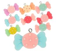 Ipetboom 20 Pcs Charms Bonbons Multicolores Pour Porte-clés, Colliers Et Bijoux Fait Main En Résine, Fournitures Créatives Pour Loisirs Bijouterie
